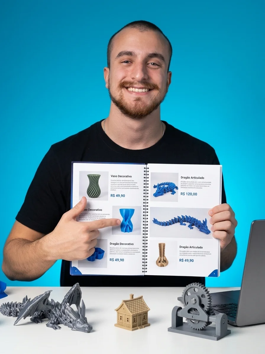 Mockup do Kit Catálogo para Lojistas